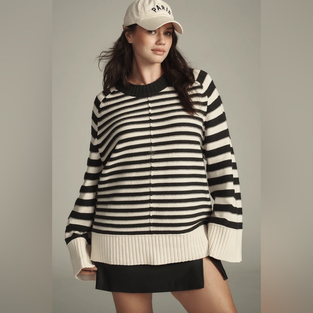 Anthropologie Maeve The Chandler Crew-Neck Relaxed Pullover Sweater - Picture 5 of 9